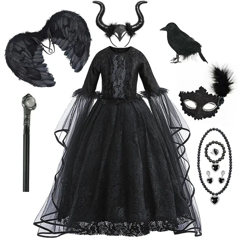 Princess Costume Dress – Girls Halloween Carnival 7