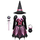 4-Piece Witch Clothing Set – Halloween Costume - thumbnail 2