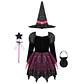 4-Piece Witch Clothing Set – Halloween Costume - thumbnail 3