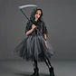 Reaper Dress-Up Costume – Girls Halloween Hoodie - thumbnail 13