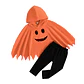 Baby Ghost Hooded Cape – Halloween Poncho - thumbnail 10
