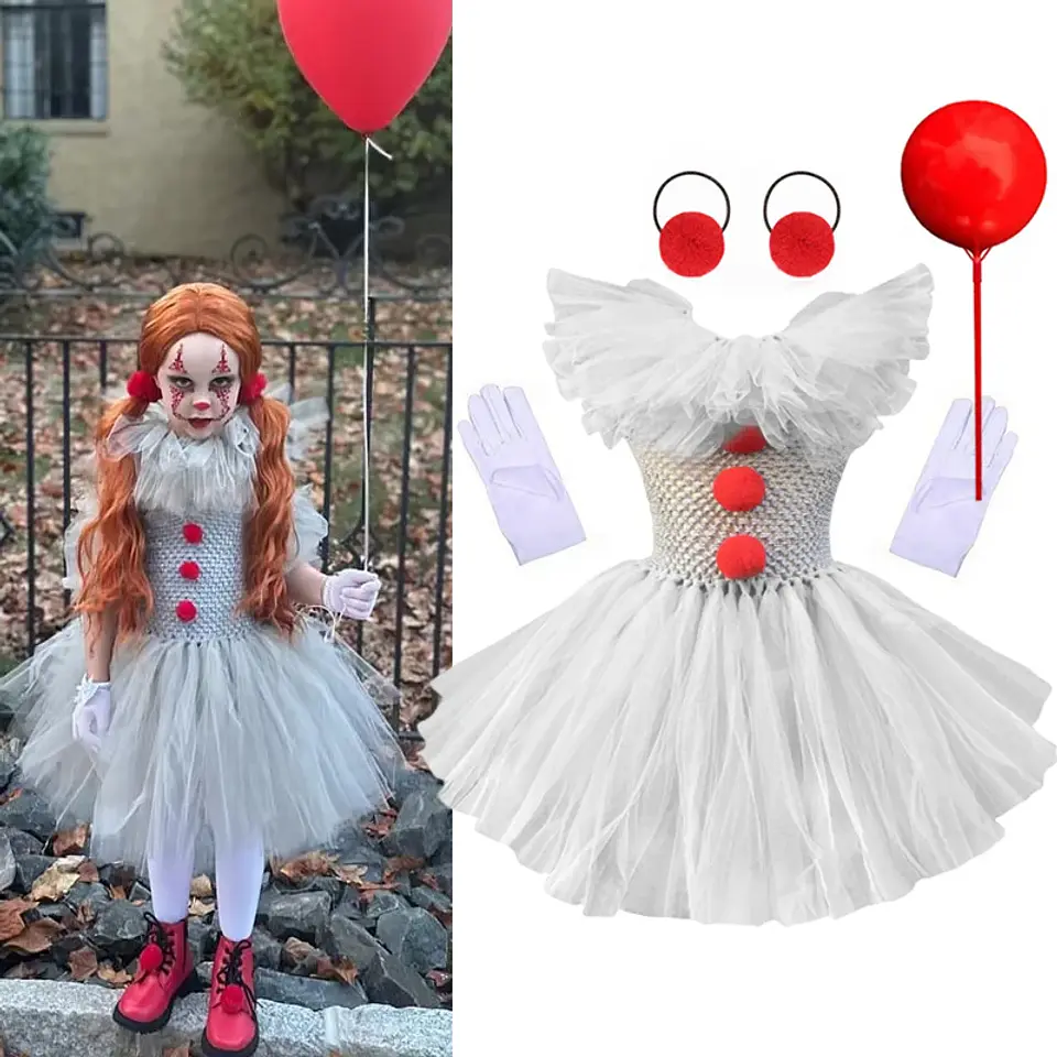 Grey Harlequin Tutu Costume Dress – Halloween Girls 4