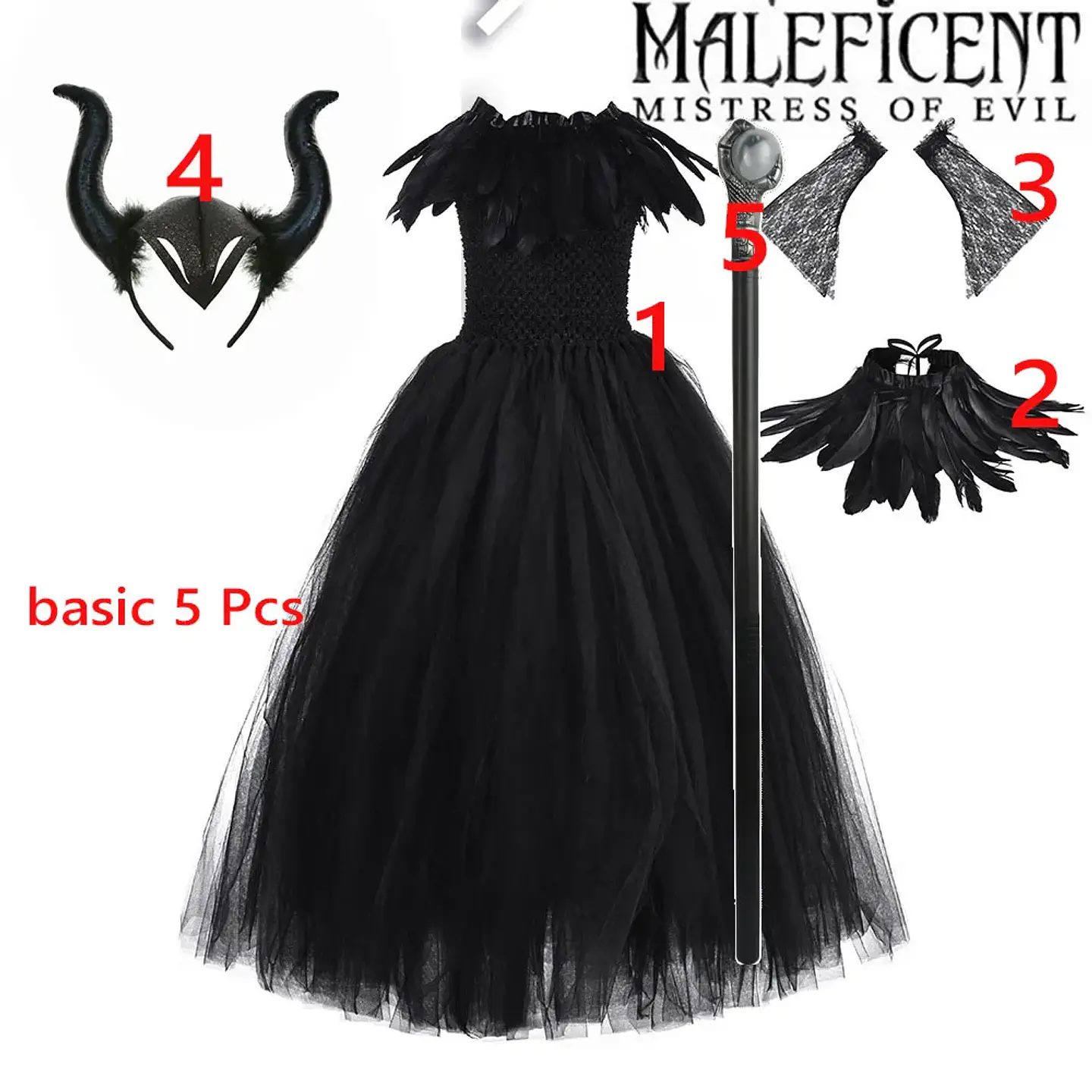 Evil Queen Black Tutu Dress – Halloween Villain 8