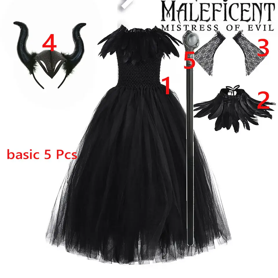 Evil Queen Black Tutu Dress – Halloween Villain 8