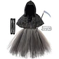 Reaper Dress-Up Costume – Girls Halloween Hoodie - thumbnail 15