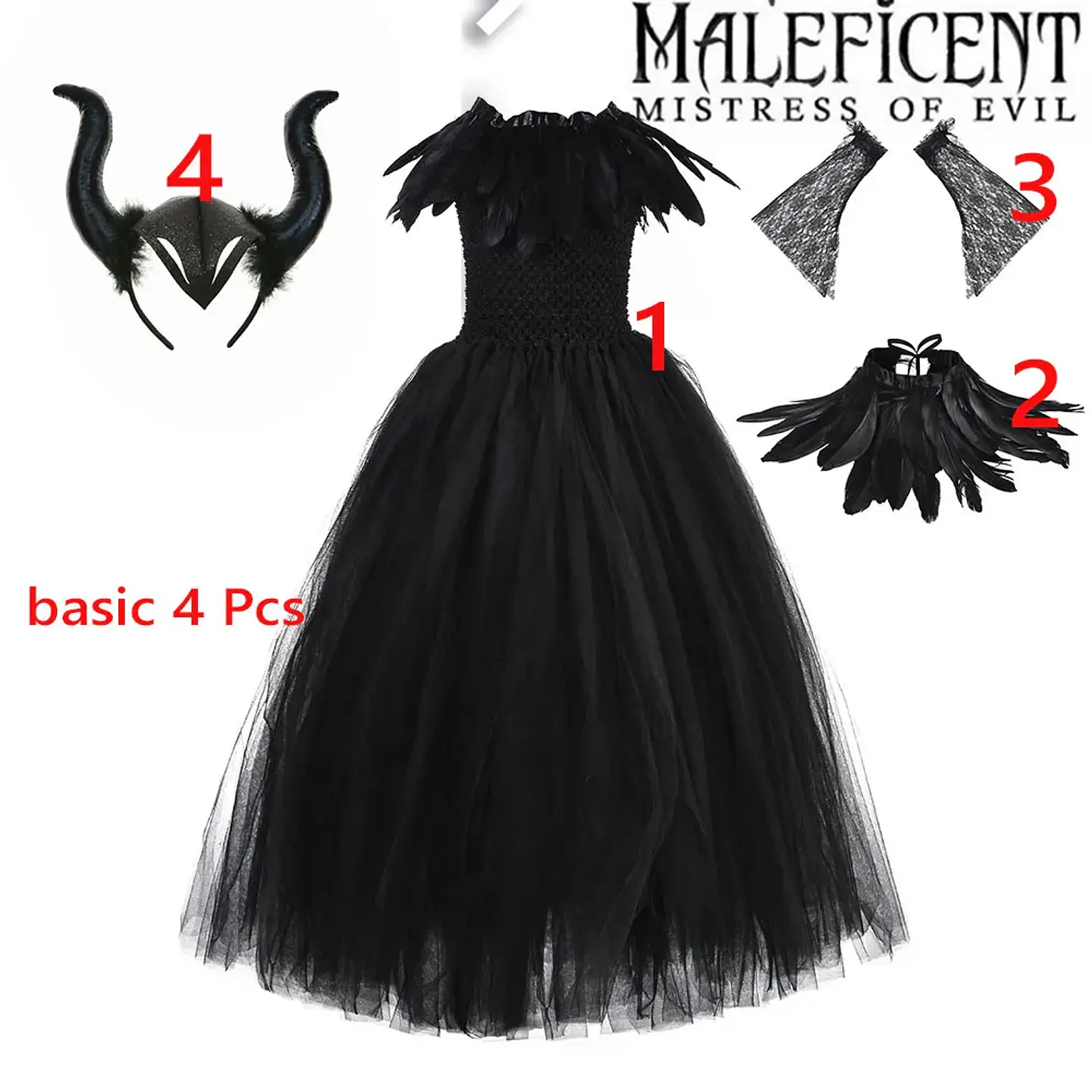 Evil Queen Black Tutu Dress – Halloween Villain 9