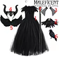 Evil Queen Black Tutu Dress – Halloween Villain - thumbnail 10