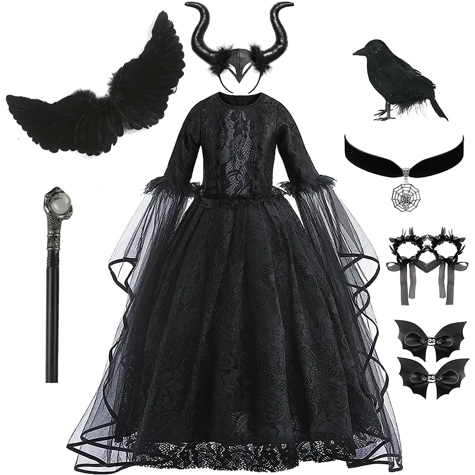 Princess Costume Dress – Girls Halloween Carnival 10