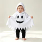 Baby Ghost Hooded Cape – Halloween Poncho - thumbnail 12