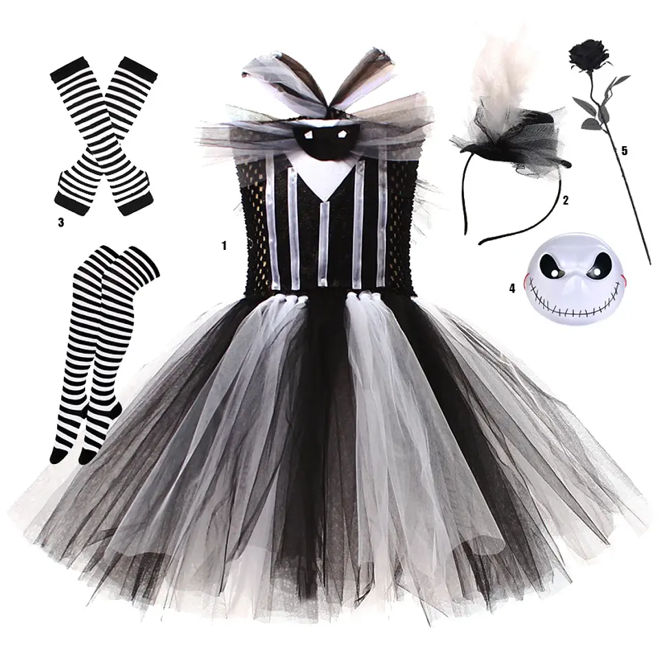 Tutu Dress Halloween Cosplay Costume – Girls 12