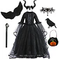 Princess Costume Dress – Girls Halloween Carnival - thumbnail 12