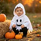 Baby Ghost Hooded Cape – Halloween Poncho - thumbnail 13