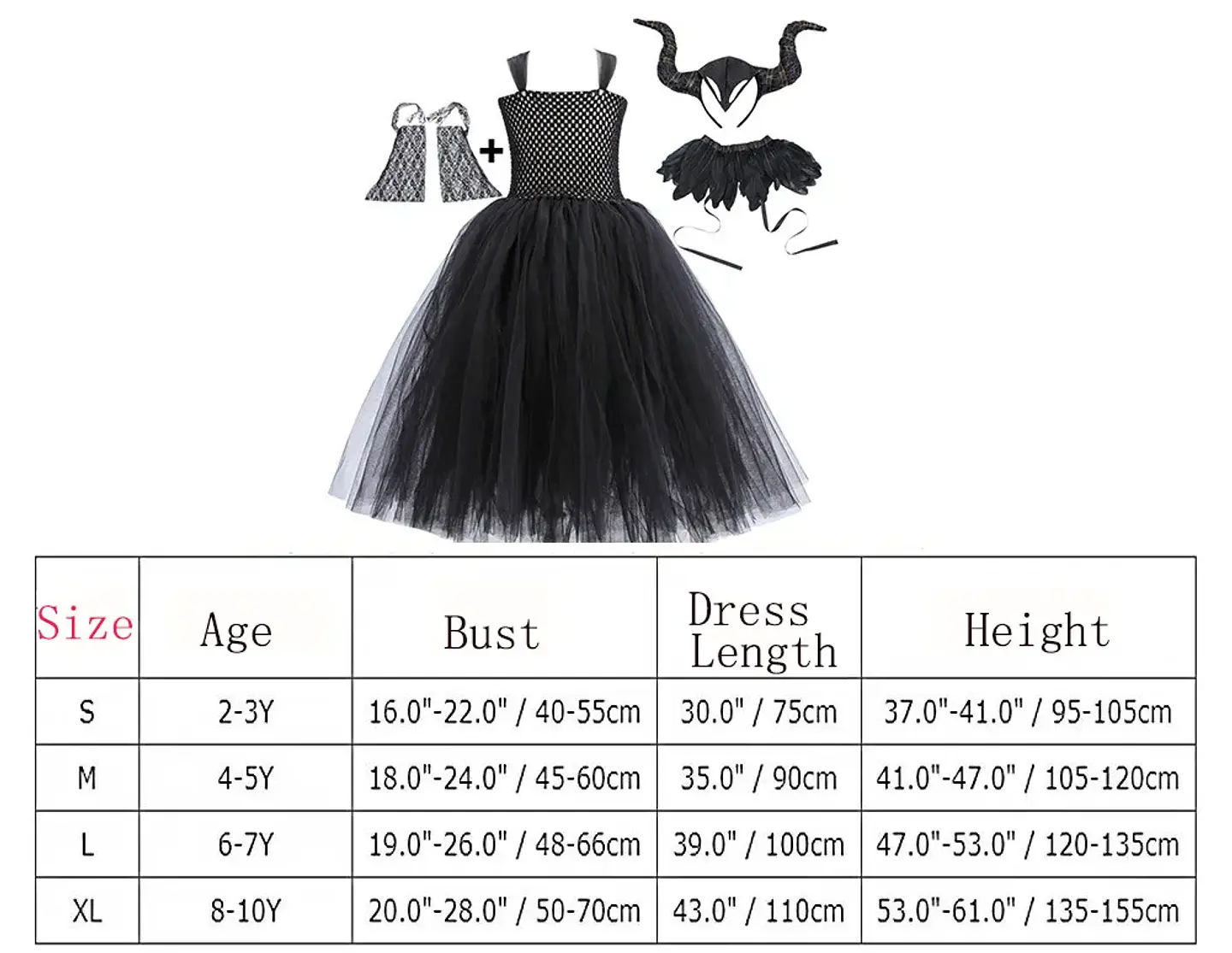 Evil Queen Black Tutu Dress – Halloween Villain 14