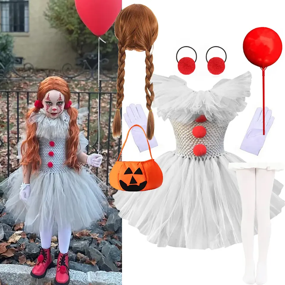 Grey Harlequin Tutu Costume Dress – Halloween Girls 7