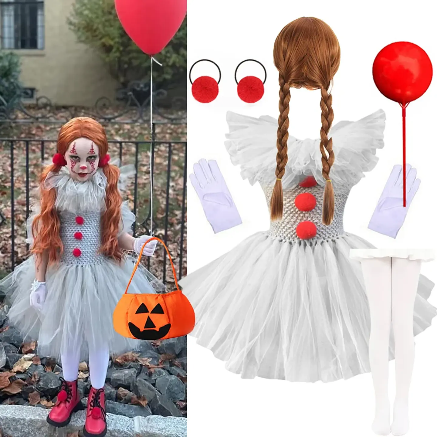 Grey Harlequin Tutu Costume Dress – Halloween Girls 10
