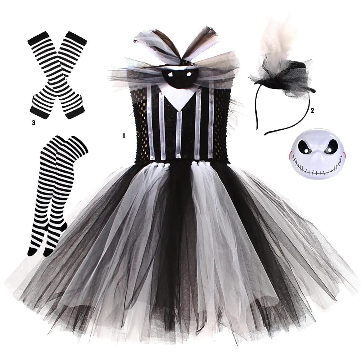 Tutu Dress Halloween Cosplay Costume – Girls 24