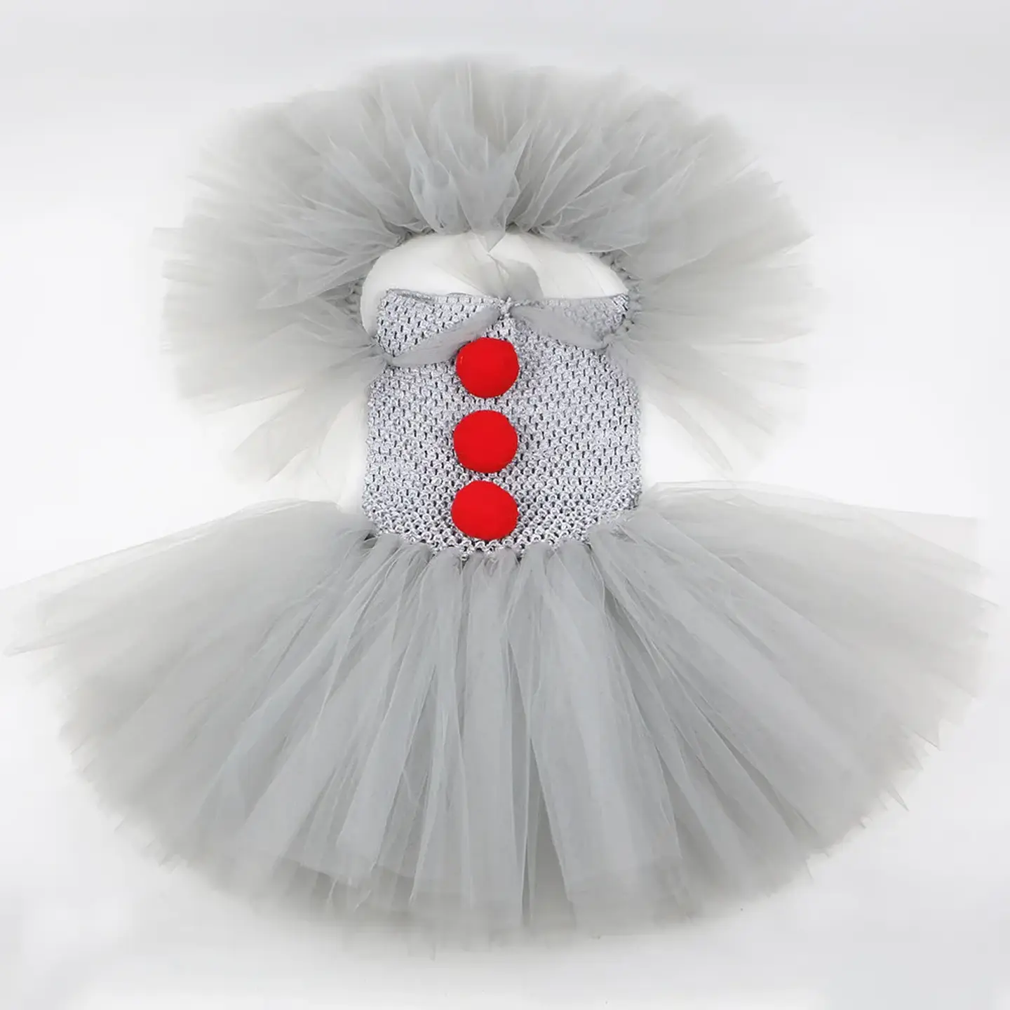 Grey Harlequin Tutu Costume Dress – Halloween Girls 16