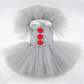 Grey Harlequin Tutu Costume Dress – Halloween Girls - thumbnail 16