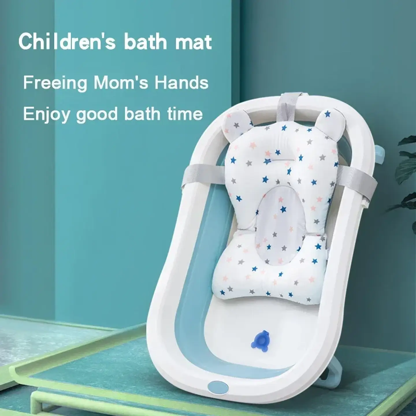 Baby Bath Support Seat – Foldable Floating Cushion 2