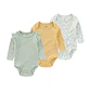 Cotton Baby Bodysuit Set – 3 Pieces Unisex - thumbnail 3