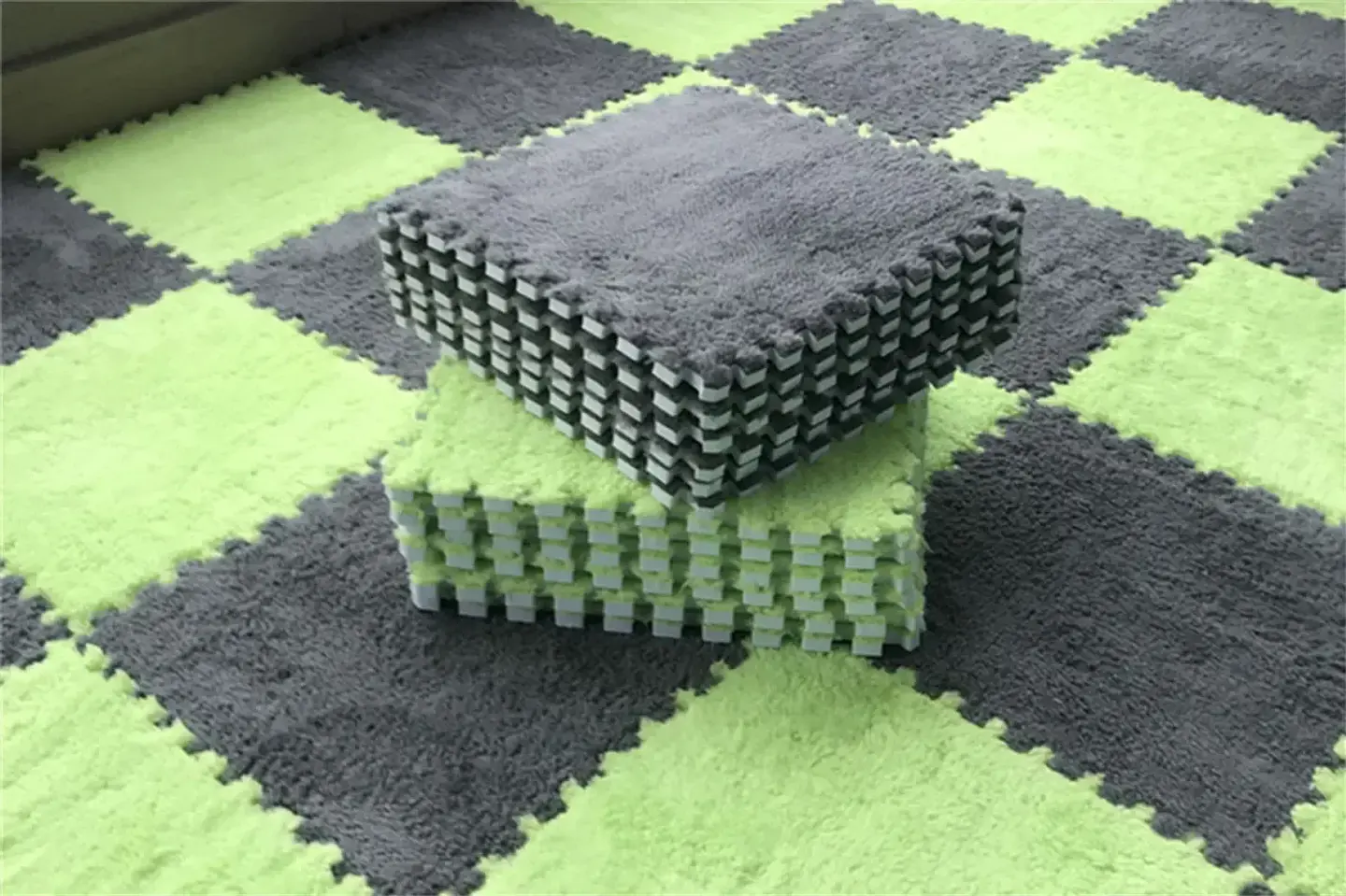 Plush Children's Floor Mat – EVA Foam Puzzle Tiles 11