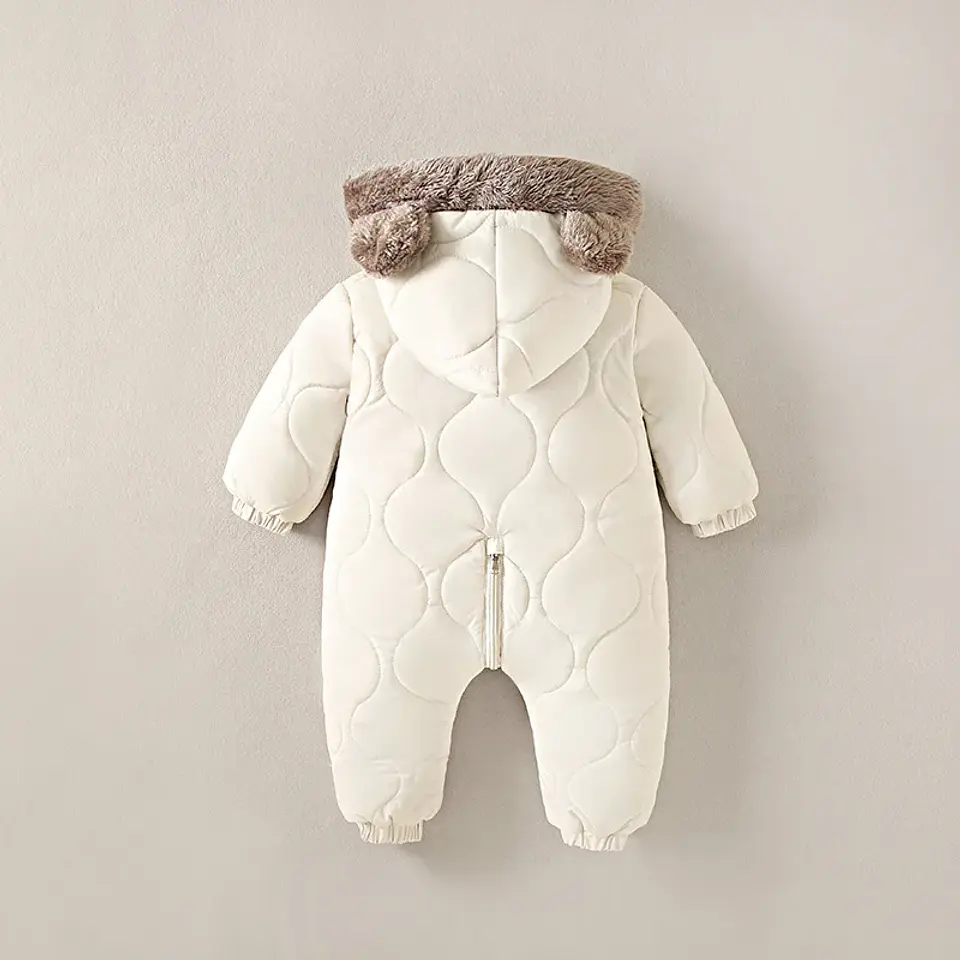 Fleece Hooded Crawling Suit – Baby Onesie 5