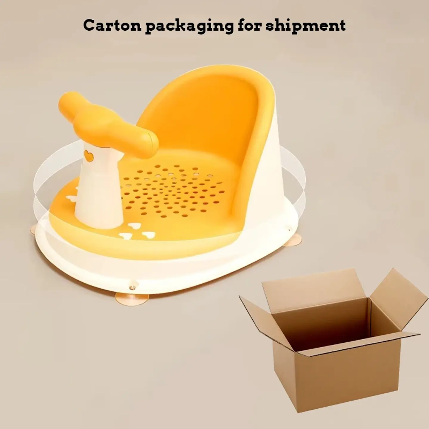 Children's Shower Seat – Portable Non-Slip Stand 3