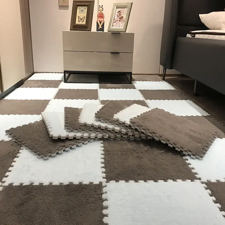 Plush Floor Mat – EVA Foam Puzzle Tiles 20pcs 10