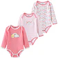 Cotton Baby Bodysuit Set – 3 Pieces Unisex - thumbnail 8