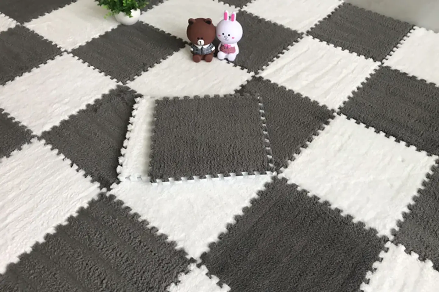 Plush Floor Mat – EVA Foam Puzzle Tiles 20pcs 13