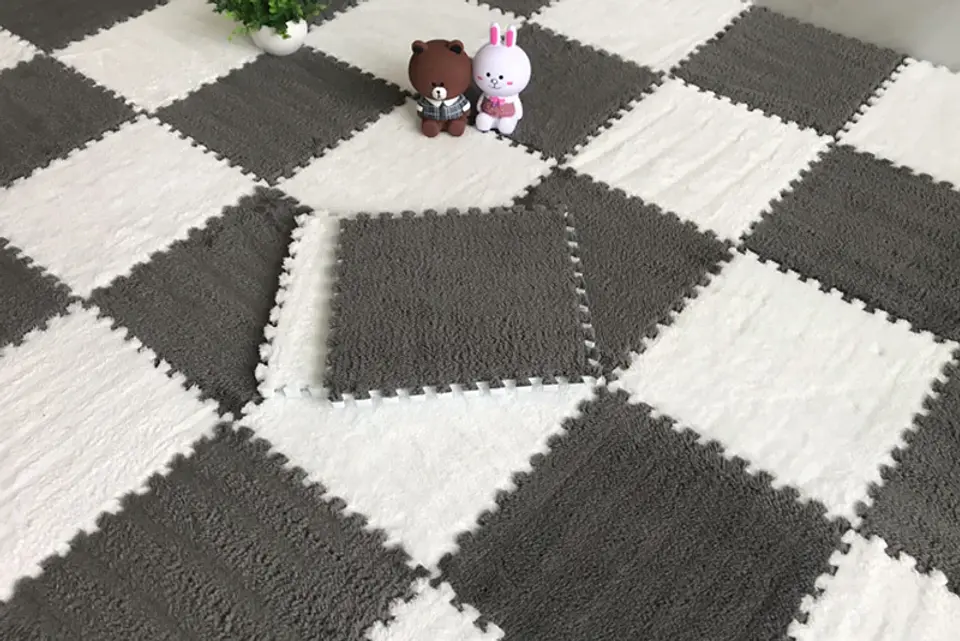 Plush Floor Mat – EVA Foam Puzzle Tiles 20pcs 13