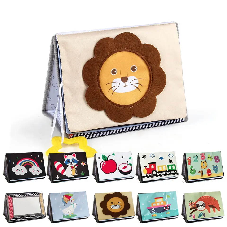 Crinkle Cloth Book & Tummy Time Mirror – Newborn 15