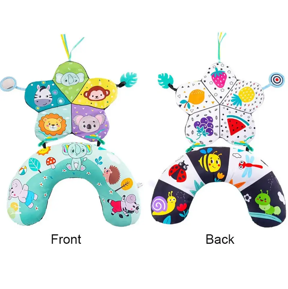 Tummy Time Pillow – High Contrast Black & White 10