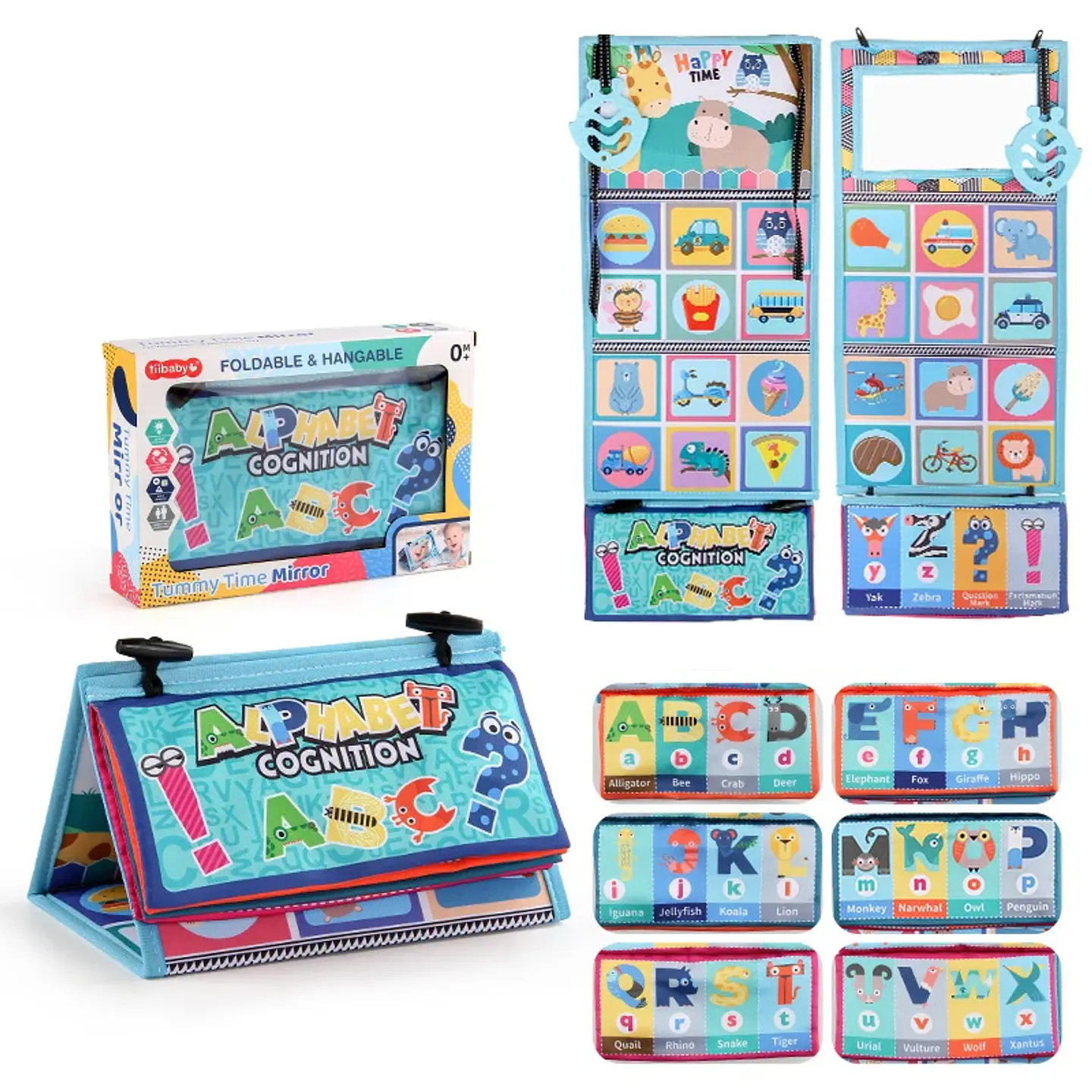 Crinkle Cloth Book & Tummy Time Mirror – Newborn 18