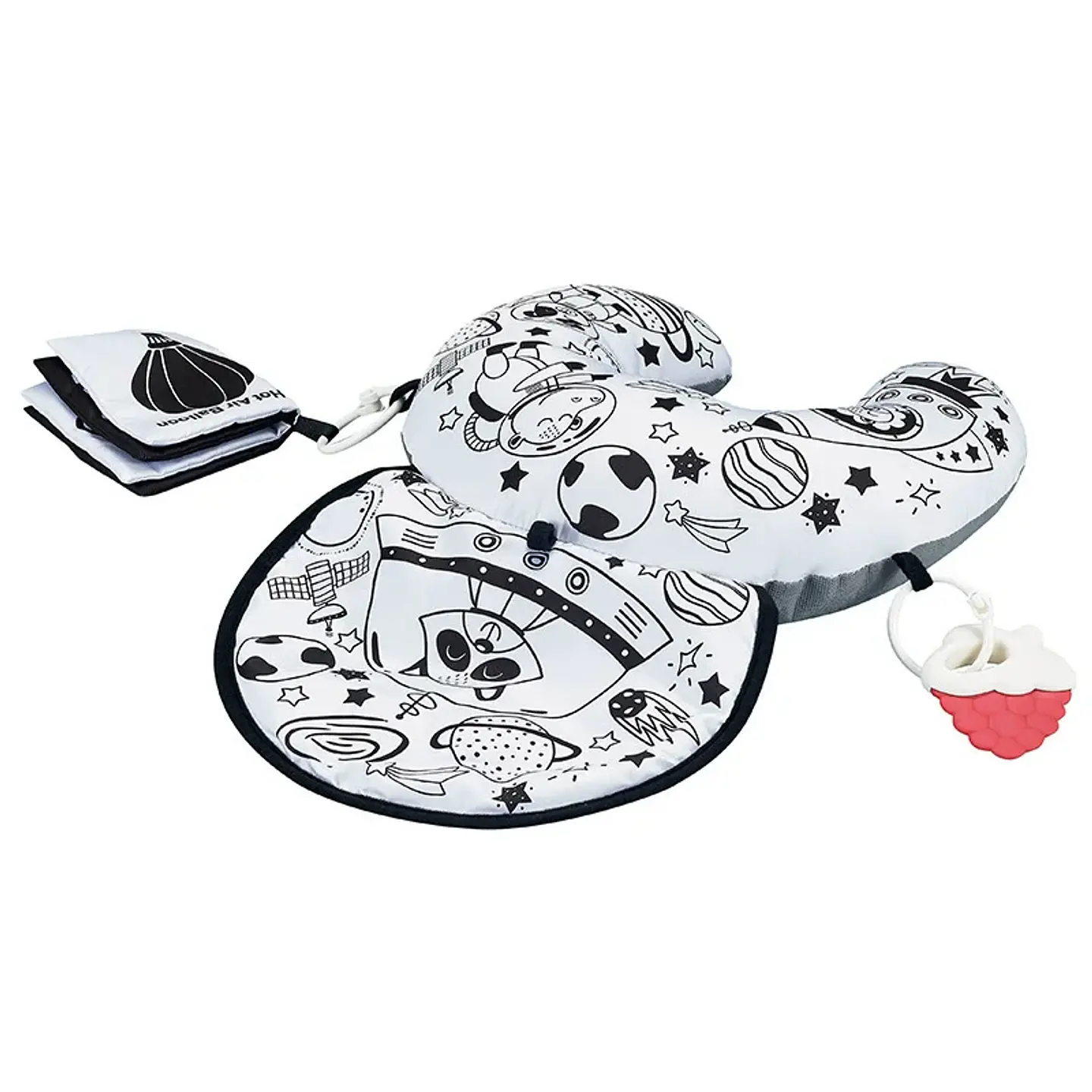 Tummy Time Pillow – High Contrast Black & White 12