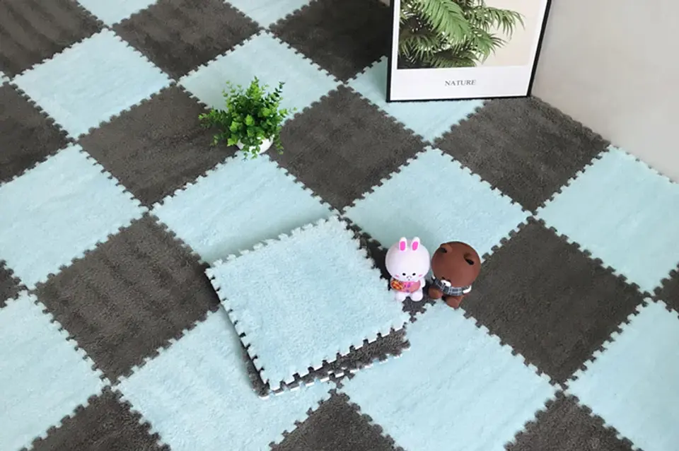 Plush Floor Mat – EVA Foam Puzzle Tiles 20pcs 20
