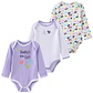 Cotton Baby Bodysuit Set – 3 Pieces Unisex - thumbnail 14