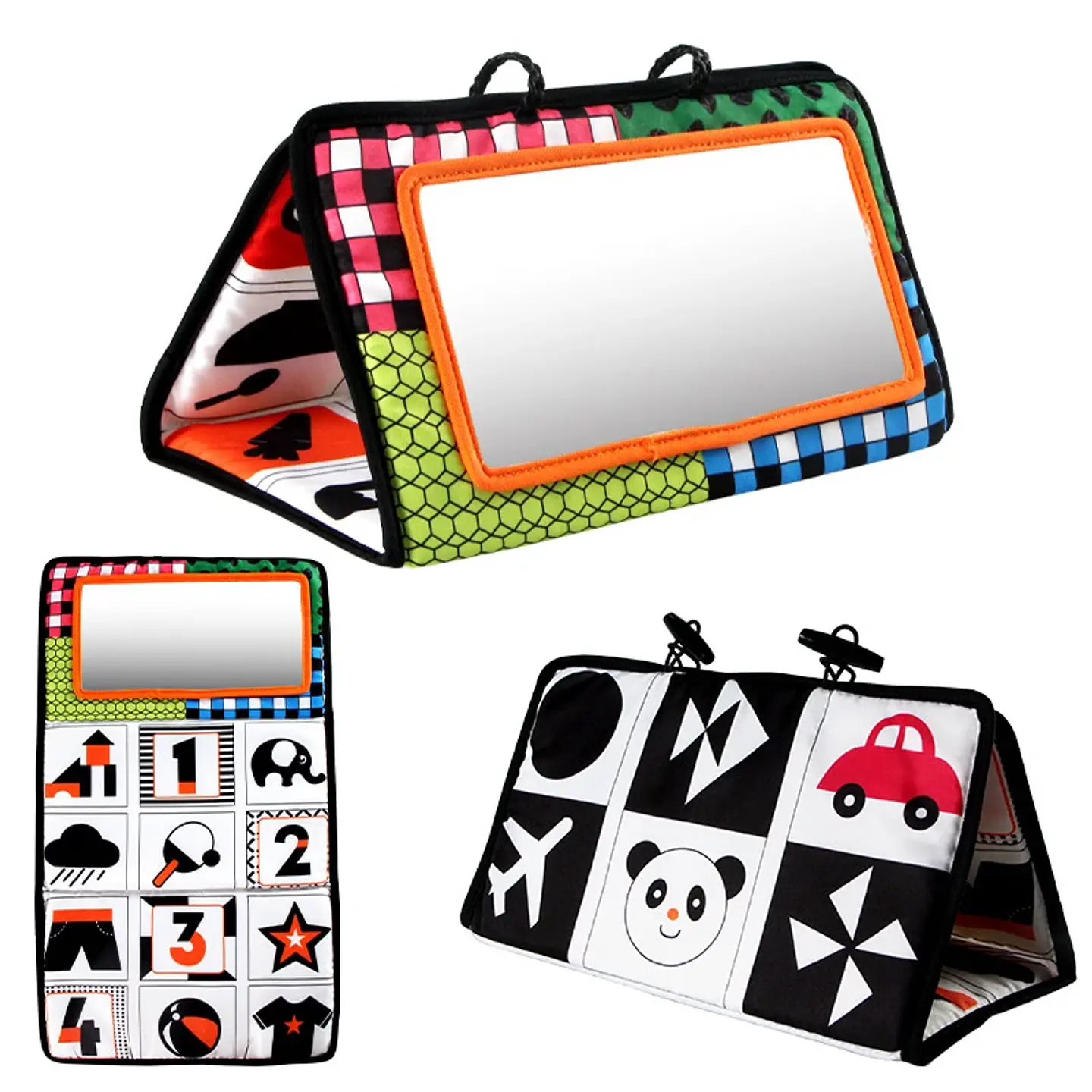 Crinkle Cloth Book & Tummy Time Mirror – Newborn 21