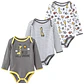 Cotton Baby Bodysuit Set – 3 Pieces Unisex - thumbnail 17