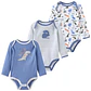 Cotton Baby Bodysuit Set – 3 Pieces Unisex - thumbnail 19