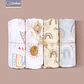 Muslin Swaddle Blanket Gift Set – 4 Pieces - thumbnail 1