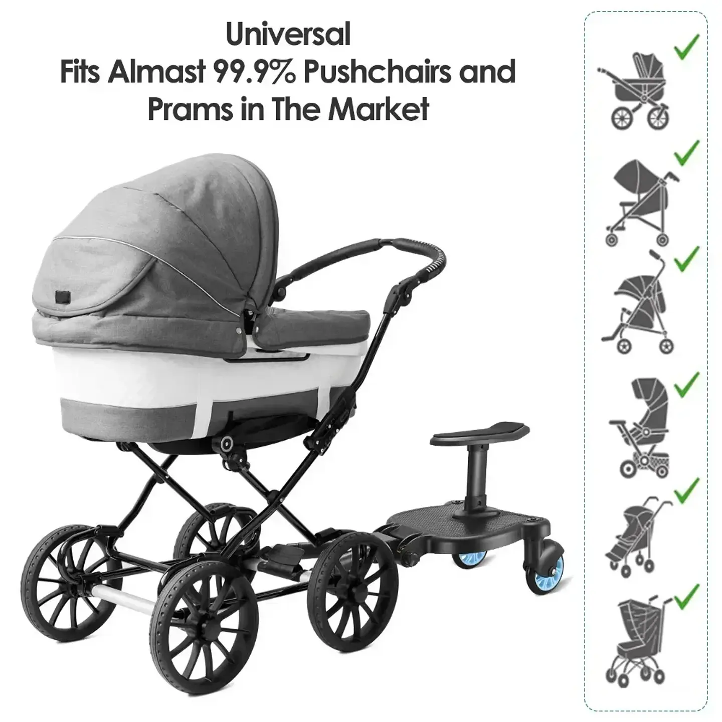 Stroller Step Board Adapter – Detachable Seat 2