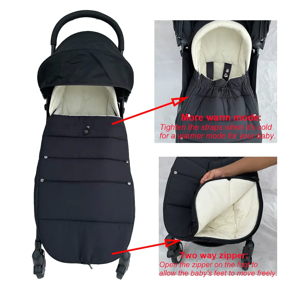 Windproof Stroller Footmuff – Waterproof Thermal Cover 5