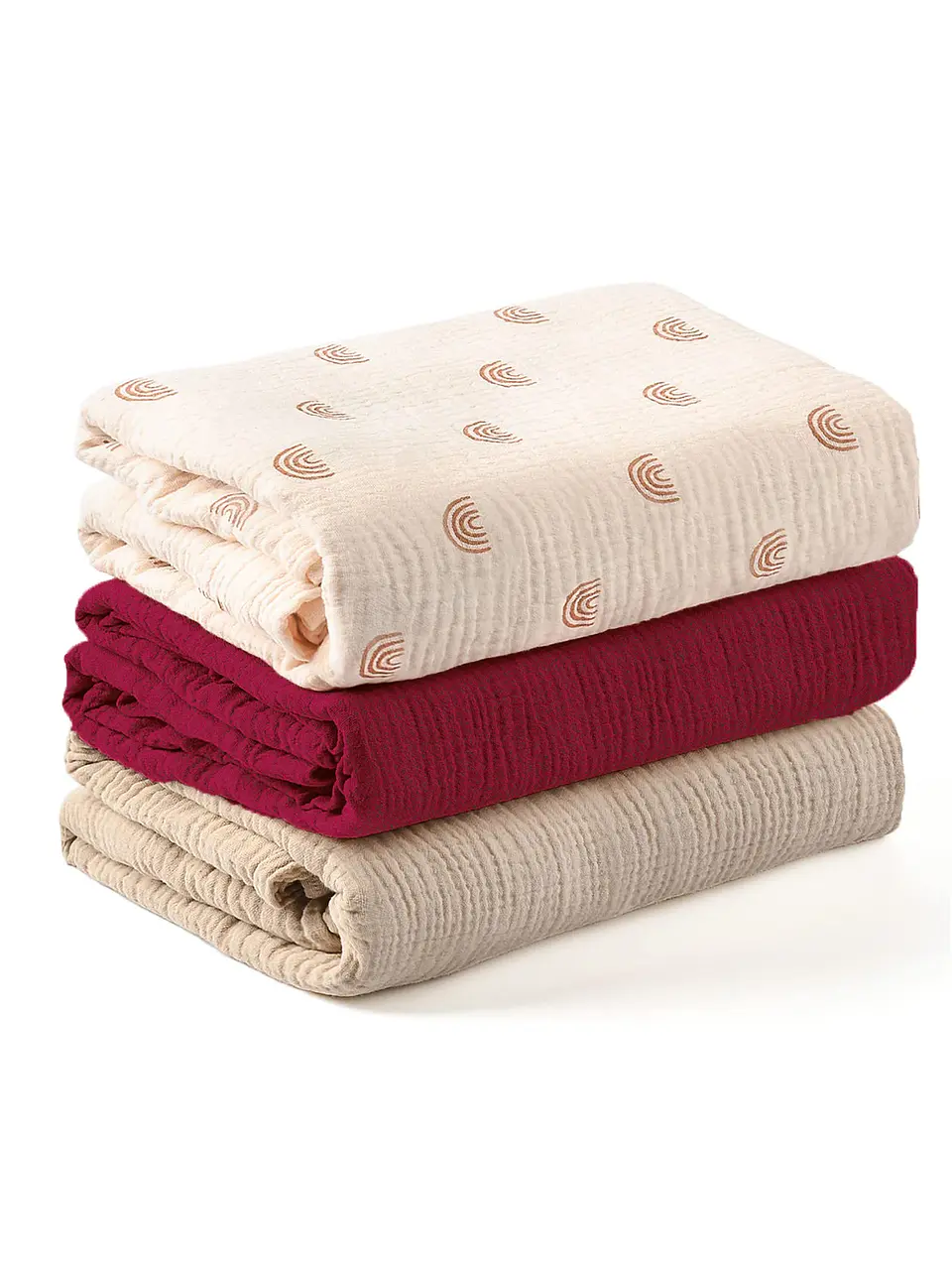 Muslin Receiving Blanket Set – 3 Pieces 2