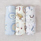 Bamboo Cotton Muslin Swaddle Blanket Set – 3 Pieces - thumbnail 9