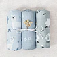 Bamboo Cotton Muslin Swaddle Blanket Set – 3 Pieces - thumbnail 12