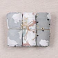 Bamboo Cotton Muslin Swaddle Blanket Set – 3 Pieces - thumbnail 14