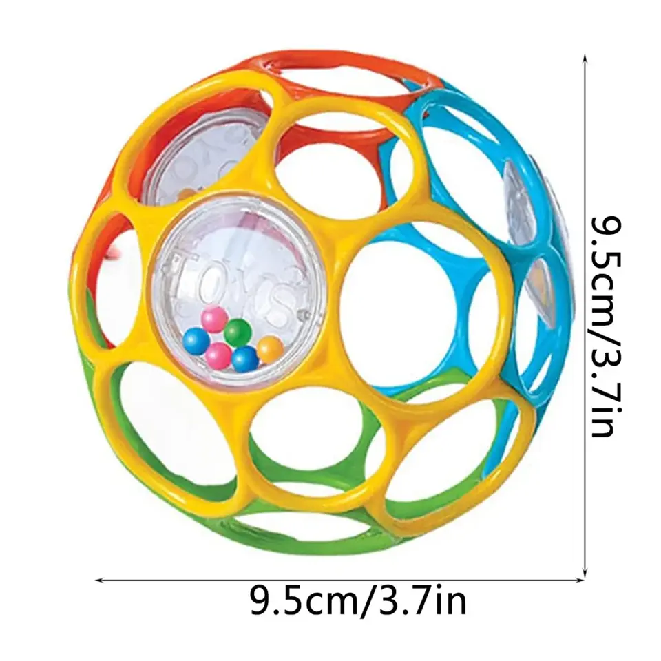 Baby Grasping Ball Rattle – Bell Sensory Toy 3