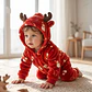 Cartoon Flannel Baby Romper – Animal Jumpsuit Costume - thumbnail 2