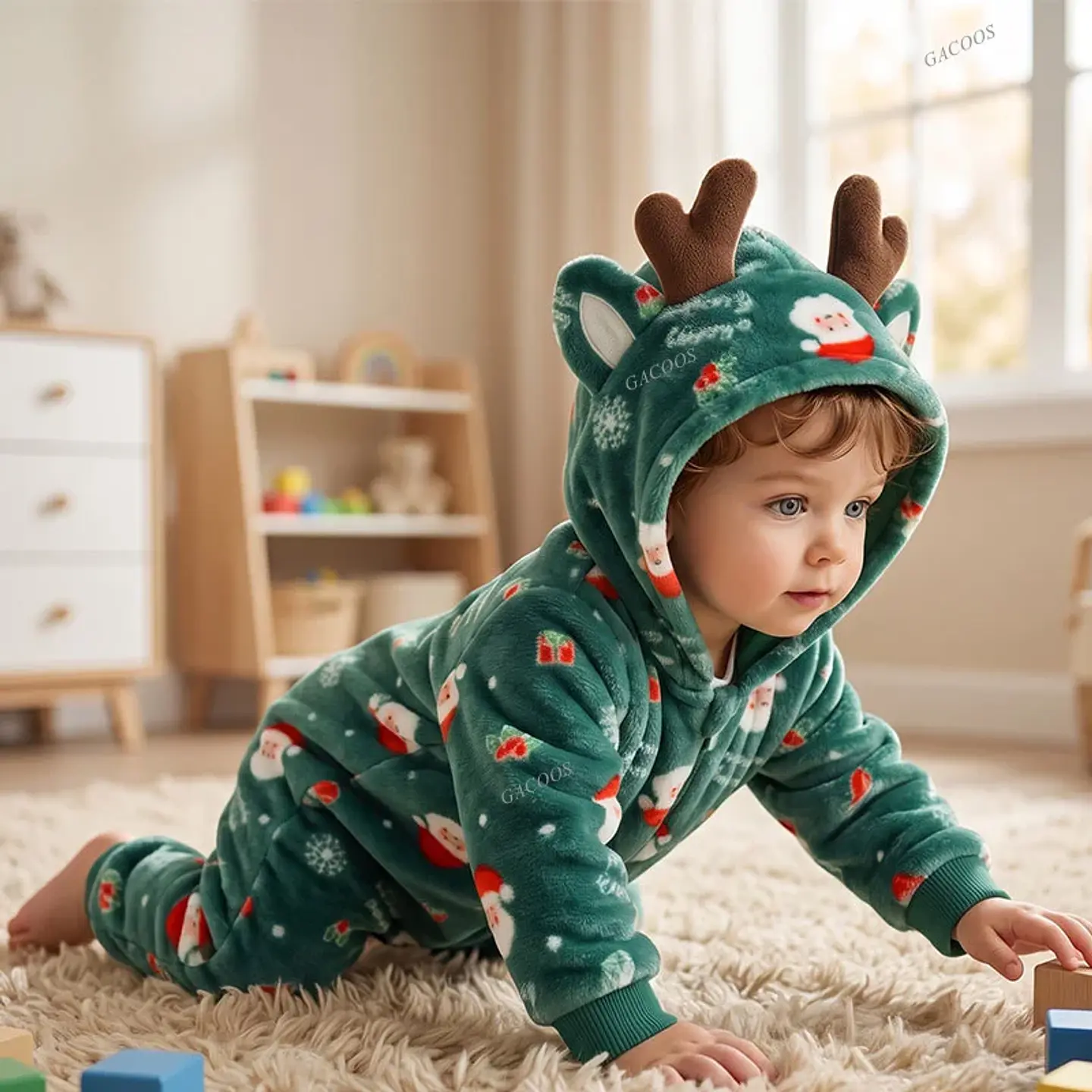 Cartoon Flannel Baby Romper – Animal Jumpsuit Costume 3